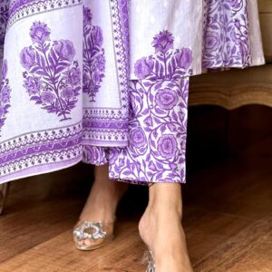 Cotton Kurti Pant Dupatta Set