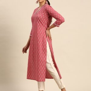 Rayon Printed Straight Kurti