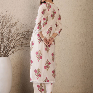 White Kurti Pant Set