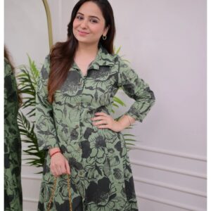 Cotton kurti pant set